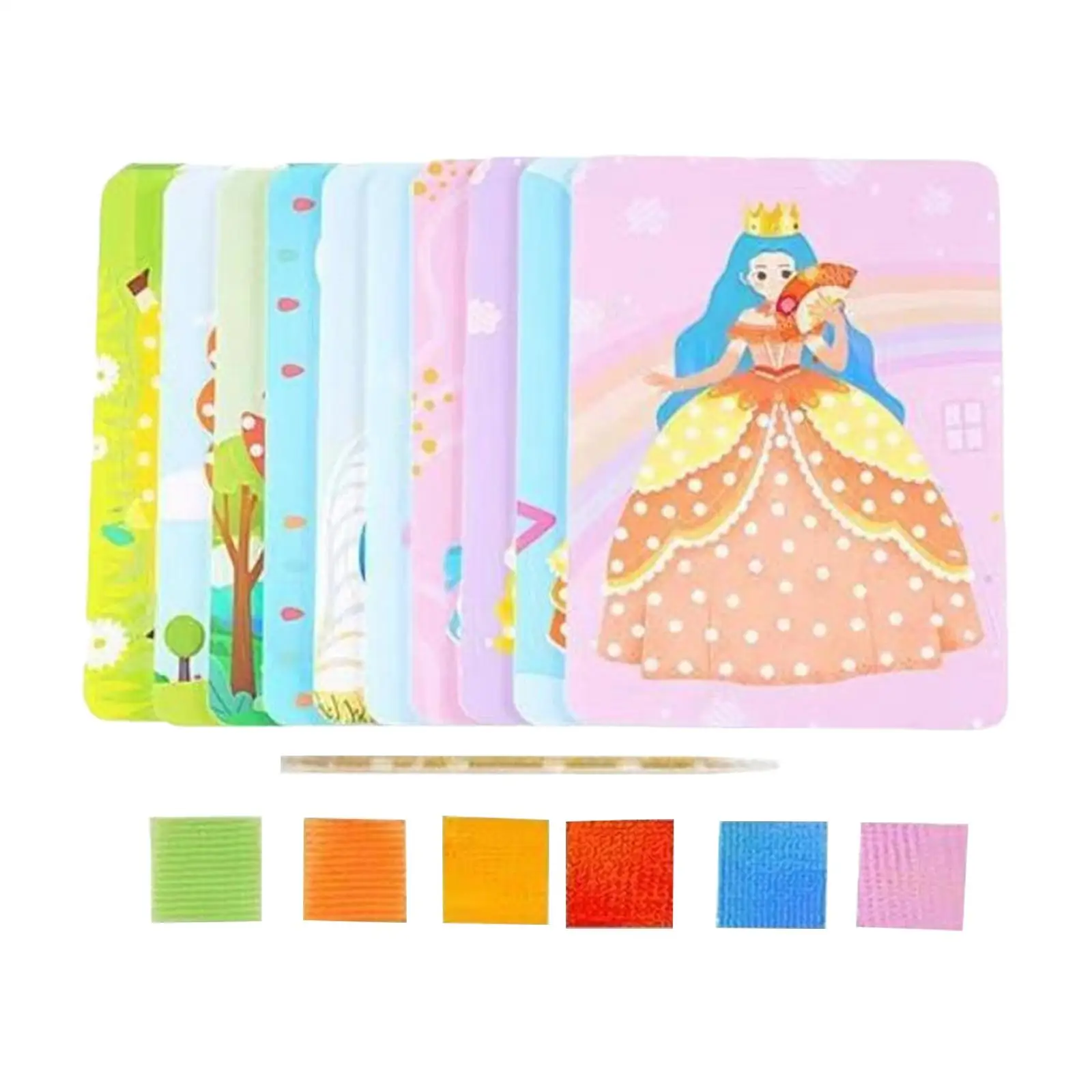

DIY Poke Funny Poke Craft Birthday Gift Handicraft Princess Dress up Art