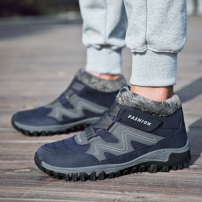 Men Hiking Shoes winter Waterproof Outdoor Sneaker Men Leather Trekking Boots Trail Camping Climbing snow Sneakers Women