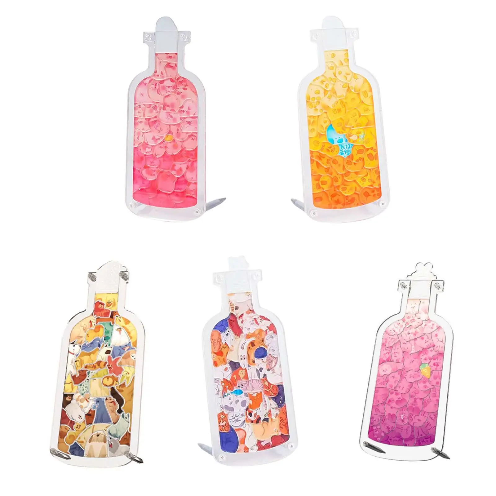 

Animal Jigsaw Puzzle Toys Cute Acrylic Jigsaw Puzzle Bottle for Kids Adults