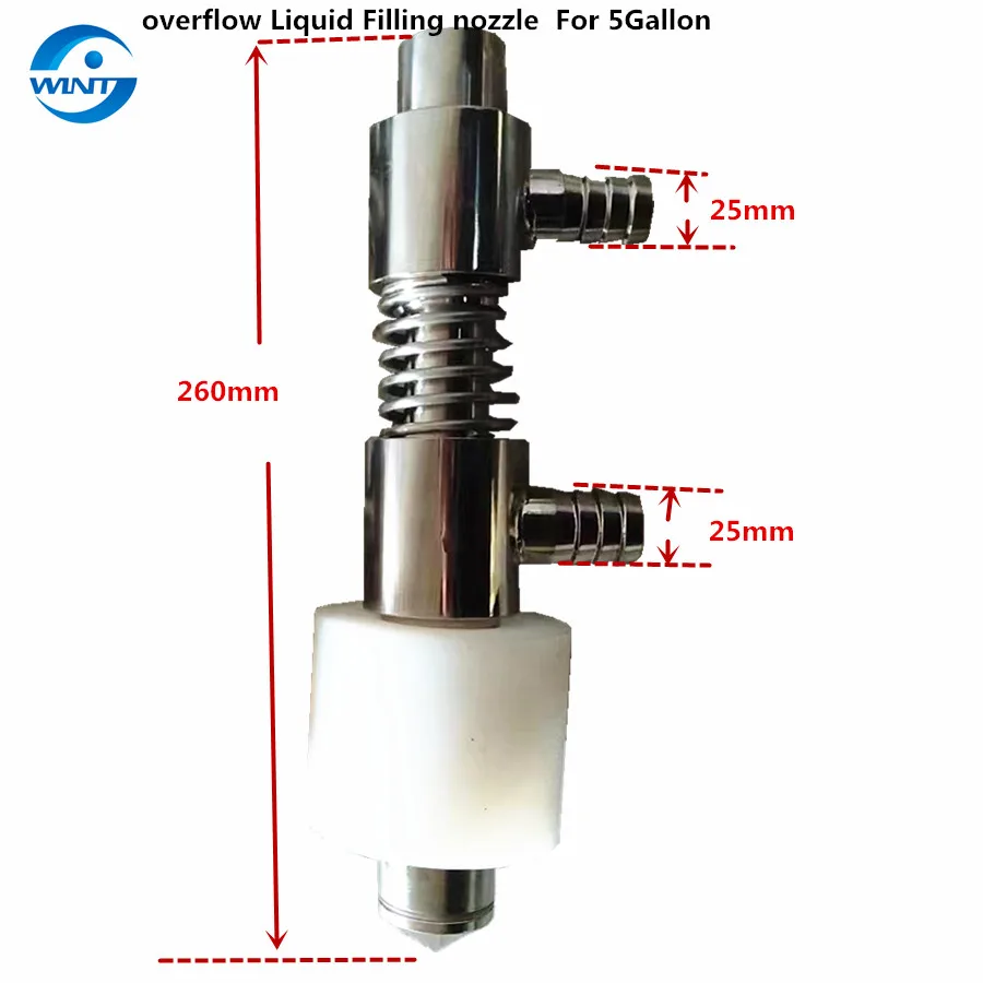 Бесплатная доставка насадка для разлива переливной жидкости nFor 5 галлонов размер