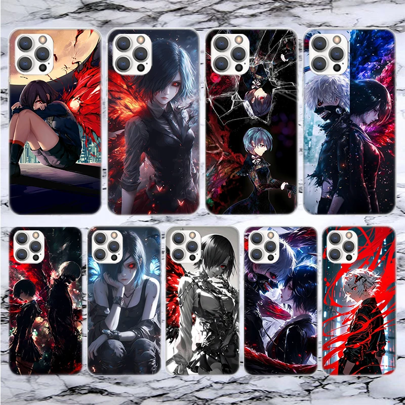 G-Ghoul Tokyo Touka Kirishima Мягкий чехол для телефона iPhone 16 15 14 13 12 11 Pro Max X XR XS 7 Plus 8 + SE Pattern