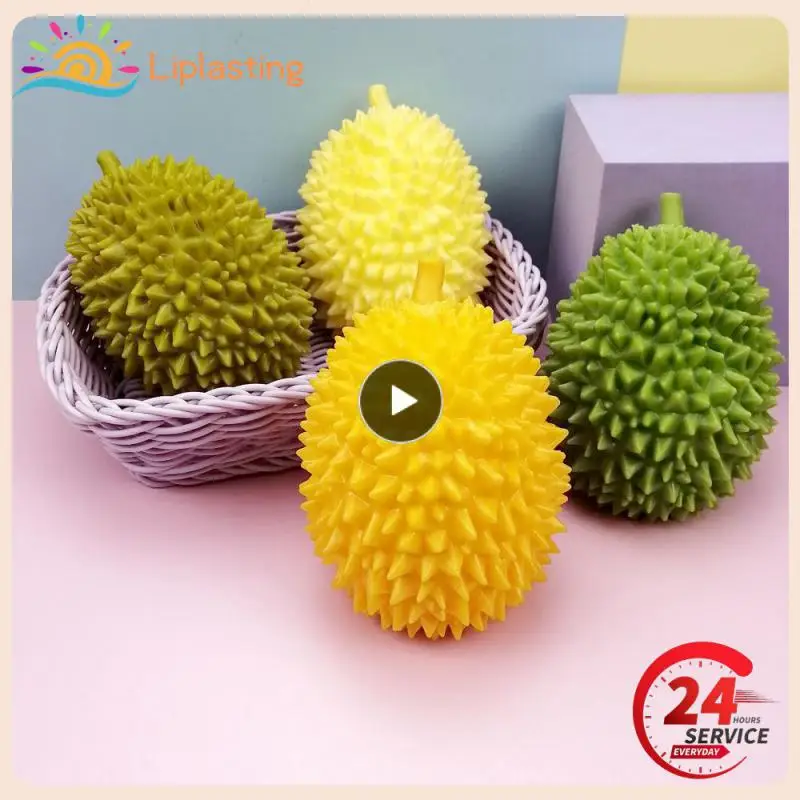 

Kids Squeeze Toy Cute Durian Decompression Children's Fruit Hand Squeeze Not Rotten To Decompress Ball Toy Random Color