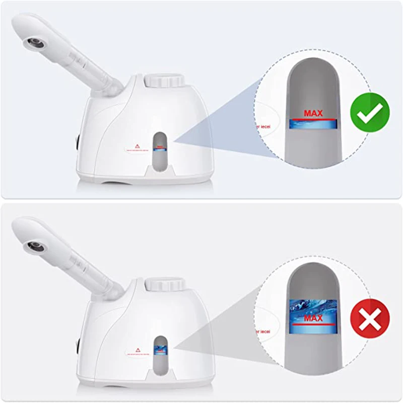 Отпариватель для лица Ozon с выдвижной ручкой увлажнитель теплого тумана