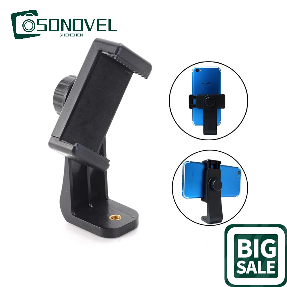 

Smartphone Phone Clip Holder Tripod Stand Adapter for iPhone 11 12 Samsung Xiaomi Huawei Bracket Clamp Monopod Live Accessories