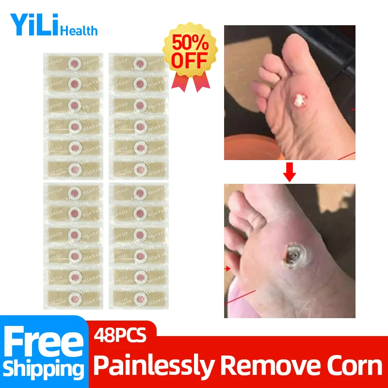

Corn Removal Pads Wart Remover Patch Corns Feet Blisters Skin Tag Kill Against Mole Herbal Medical Plaster Patches