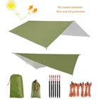 Походный гамак 10 х10 футов, брезент, навесы, водонепроницаемый УФ-легкий брезент от дождя, палатка, брезент, мебель для патио, пеших прогулок, путешествий