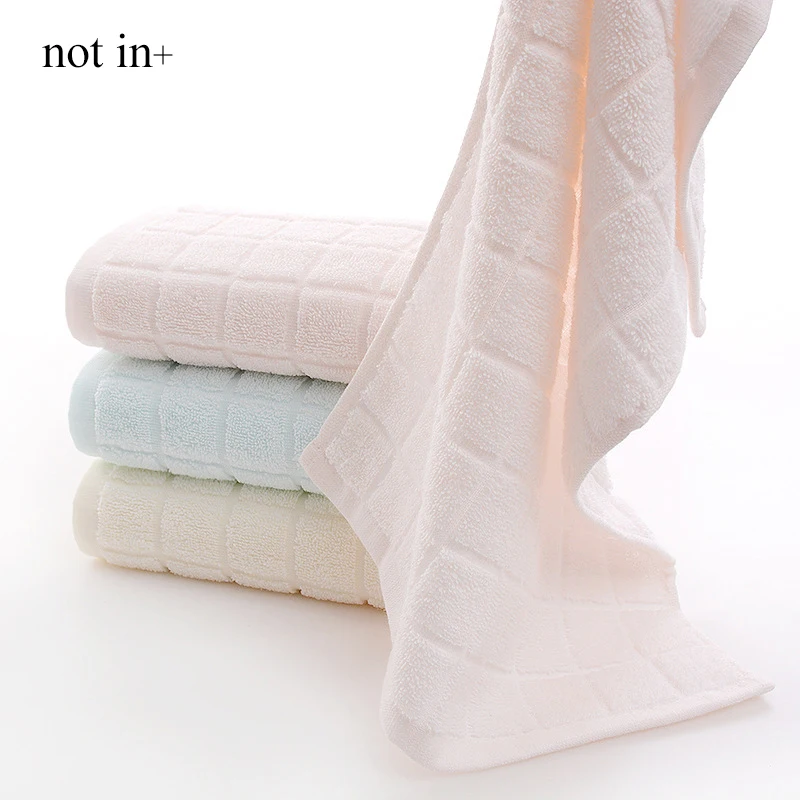 

not in/Solid Color 100% Cotton Towel Quick Absorption Beach Towels Terry Bathroom 35*75cm Quality Hotel Face Towels for Adults