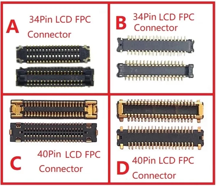 10 шт. для Samsung A10S A107 A20S A207 A30S A307 A307F A40S A407 A407F A50S A507 A507F ЖК-дисплей FPC разъем на