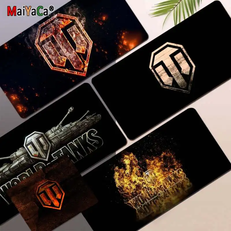 

MaiYaCa The World of Tanks Hot Sales Laptop Gaming Mice Mousepad Size for large Edge Locking Speed Version Game Keyboard Pad