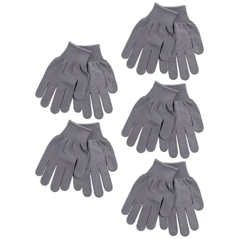 5 пар портативных защитных рабочих перчаток, нейлоновые нескользящие рабочие перчатки, противообрастающие износостойкие варежки для верховой езды, строители
