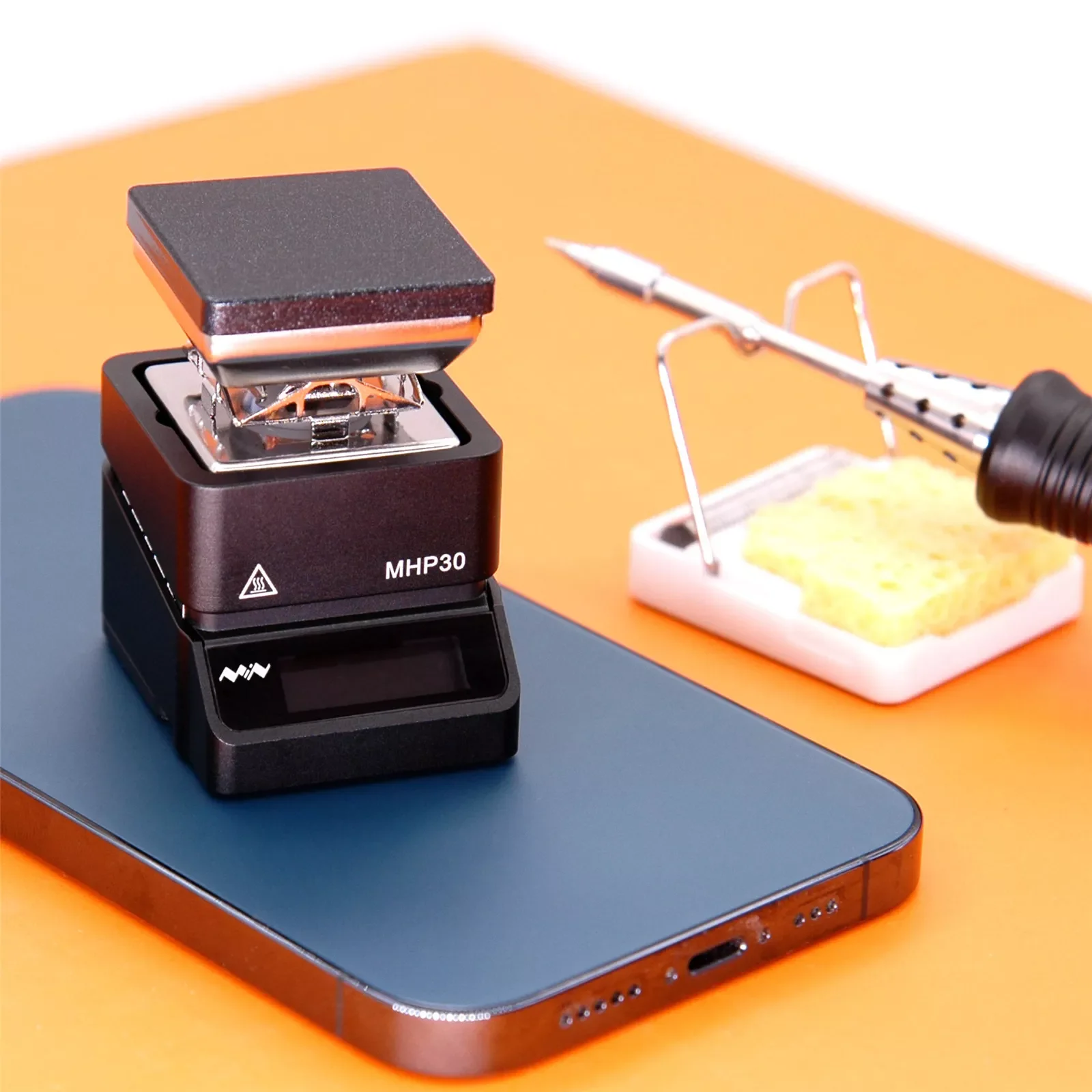 

MHP30 Mini OLED Hot Plate Preheater 60W 350℃ Soldering Station Preset Temperature for PCB SMD Heating Soldering Stations