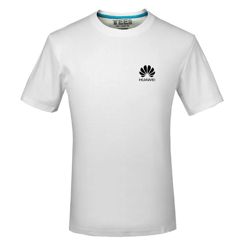 

2022 Huawei Logo T Shirt Letter Printed Fashionable Round Neck T-shirts Short Sleeve T-shirt