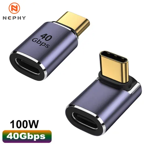 PD 100 Вт 40 Гбит/с передача данных USB 4,0 Thunderbolt 4 типа C удлинитель разъема «папа-мама» для мобильного телефона ноутбук переключатель