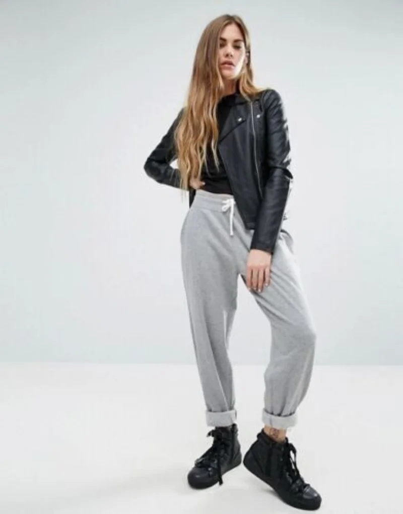 Women Black Leather Jacket 100% Slim Fit Biker Motorcycle Lambskin Coats and Jackets Women