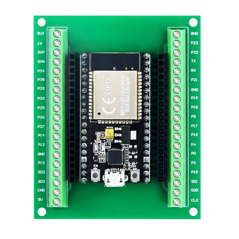 

ESP32 Development Board +Expansion Board Wireless Wifi +Bluetooth 2 In 1 Dual-Core CPU Low Power Consumption ESP-32 Kits