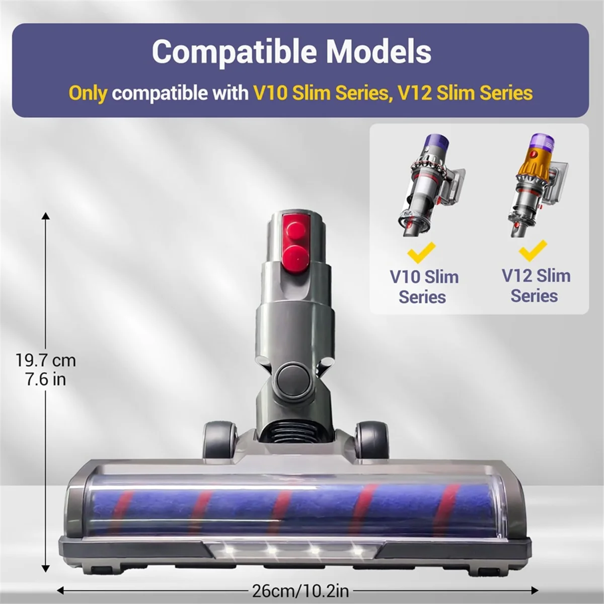Сменная насадка для щетки Dyson V12 обнаружитель тонкая серия V10 со встроенным