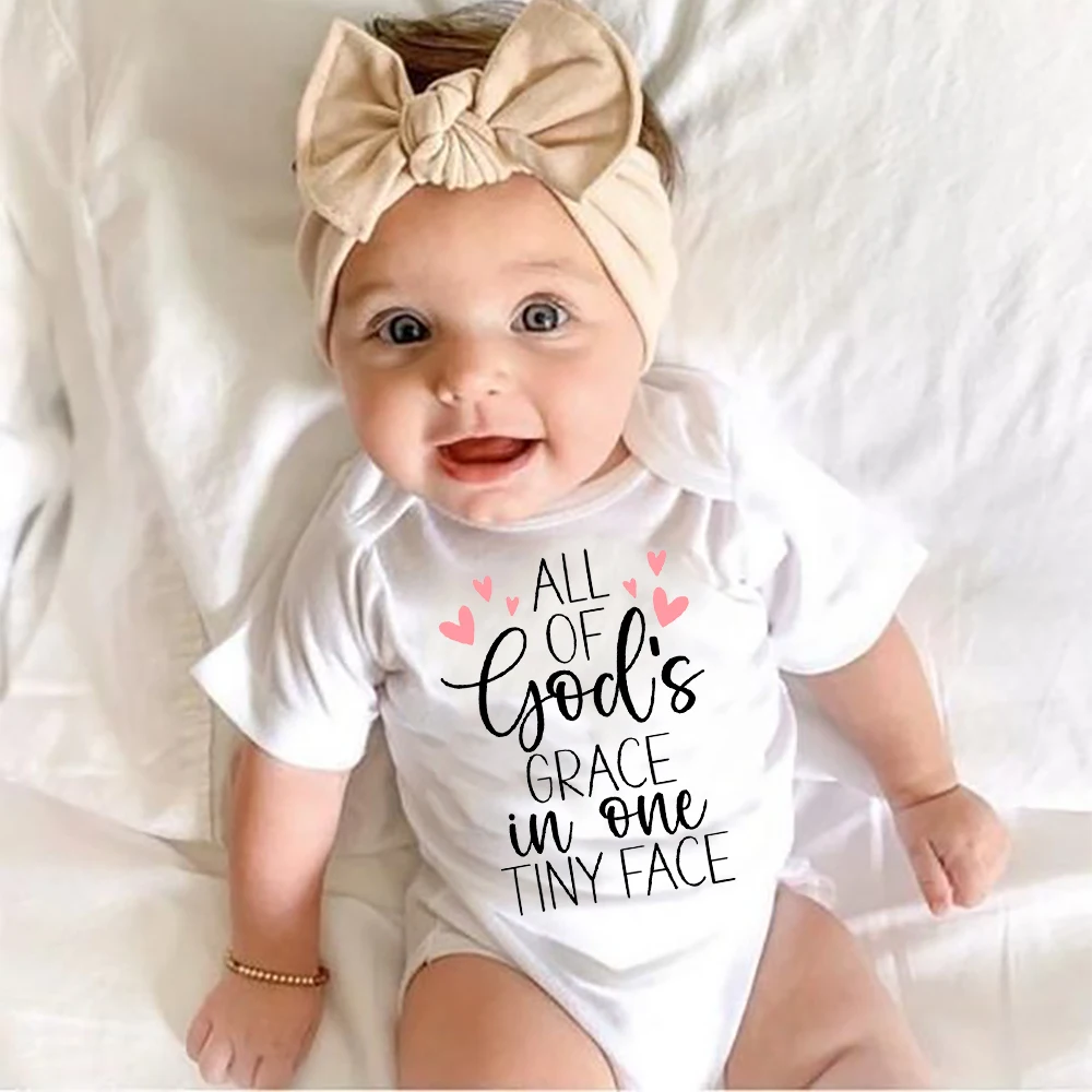 Комбинезон для новорожденных с изображением всего Бога изящности в одном и