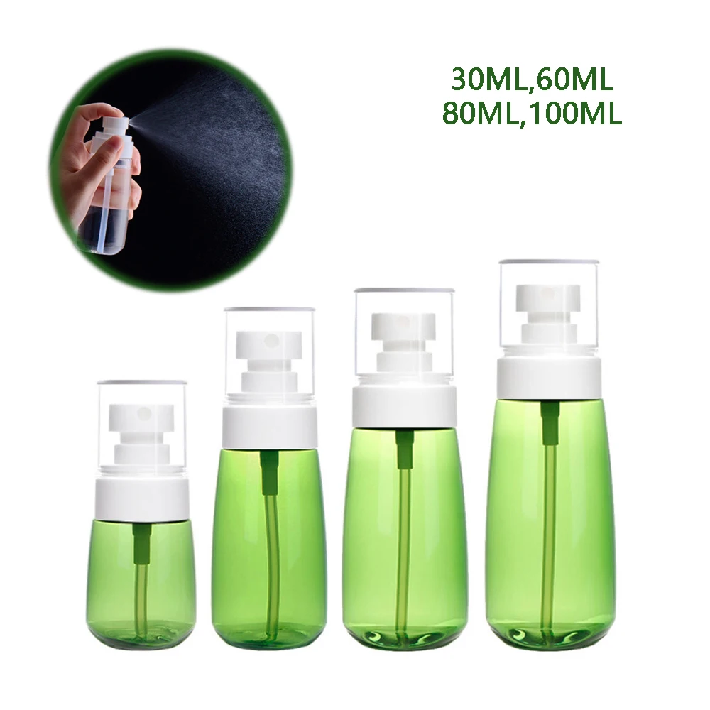 

1pc 30/60/80/100ml Travel Sub-Bottled Sunscreen Spray Bottle Customized Can Transparent Plastic Bottle For Travel Convenienc