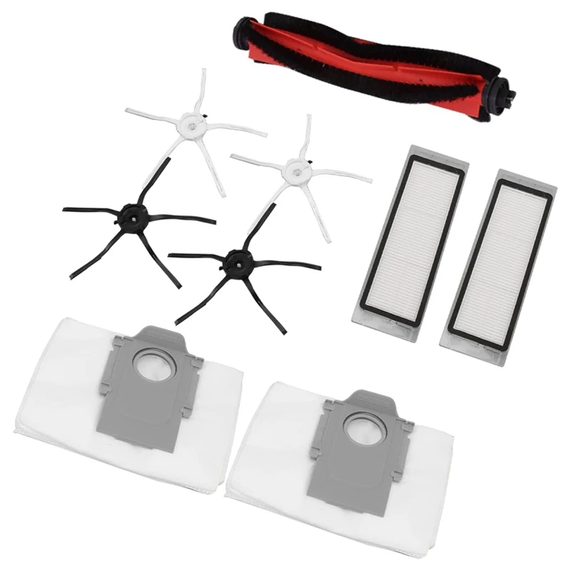 

Запасные части, аксессуары для робота-пылесоса Roborock Q5, основная щетка, боковая щетка, фильтр, пылесборник