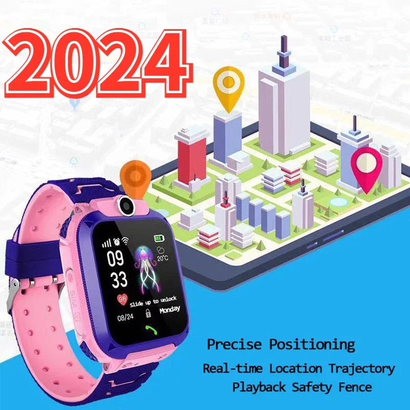 

Q12 Kids Smart Watches English Version Waterproof Antilost Children Touch Scree Intelligent Watch LBS Positioning Talking Watch