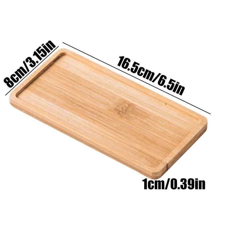 Бамбуковый деревянный поднос для ювелирных изделий овальный прямоугольный