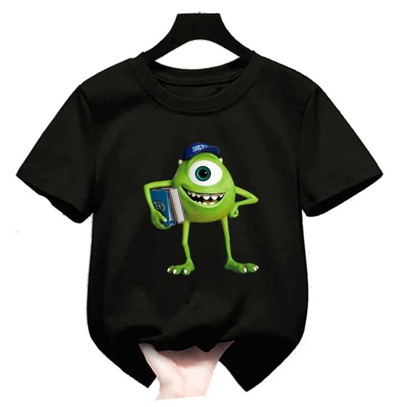

child T-shirts Monster University Disney Monsters, Inc. 3D Print girl Oversize T Shirt Summer Cartoon Anime Children Tee Tops