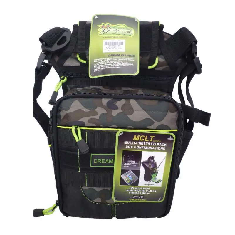 

Waist Bag Weather Resistant Adjustable Luya Bag Waterproof Bait Bag Leg Bag Outside Fishing Bag Fishing Backpack Messenger Bag
