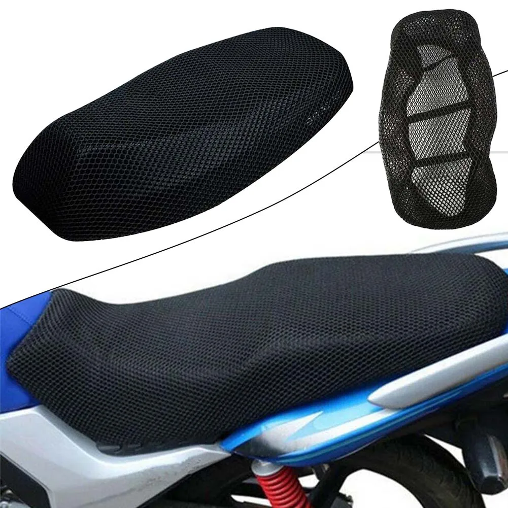 

1pc Motorcycle Cushion Cover Breathable 85*60CM / 78*58CM / 82*42CM Polyester 3D Spacer Mesh Sunscreen Non-slip Cushion Mesh Net