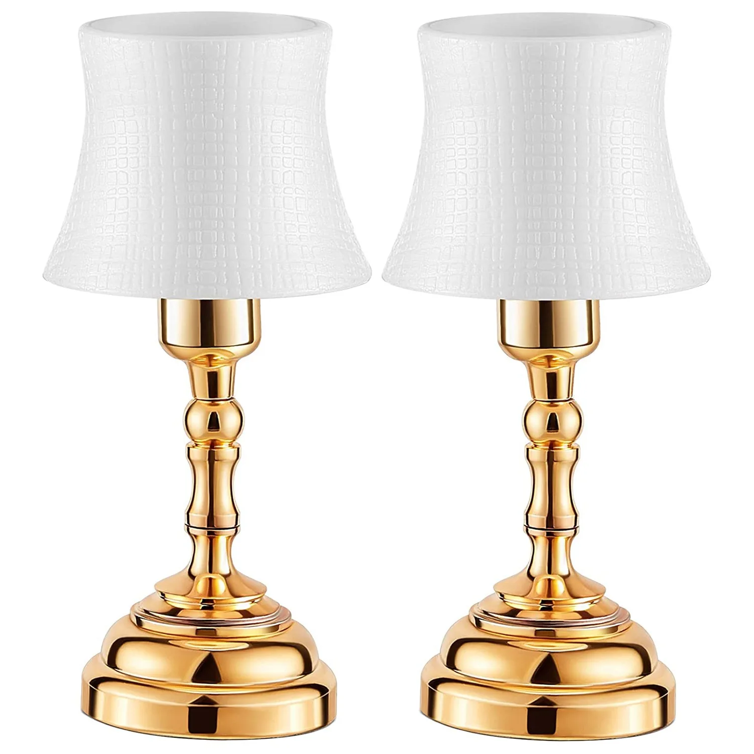 

2Pcs Dollhouse Miniature Lamp LED Desk Lamp Can Be Bright Mini Light Dollhouse Decoration with ON/Off Switch Lamp Shade