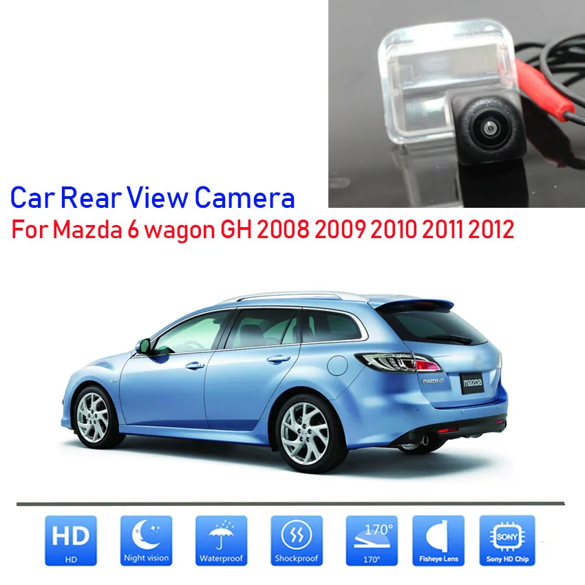 Rear View Camera Reversing Camera Car Back up Camera HD CCD Night Vision Vehicle Cam For Mazda 6 wagon GH 2008~2010 2011 2012