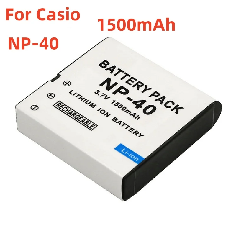 Фото 1500 мАч NP-40 NP 40 аккумулятор или зарядное устройство для камеры Casio EX-Z30 Z40 Z50 Z55 Z57 Z400 Z750 Z850 FC100 KOMERY 4K аккумулятор для камеры №1