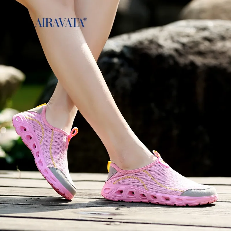 Summer Water Shoes Men Beach Mesh Aqua Shoes Quick Dry Breathable River Sea Swimming Slip-on Not-slip Women Sneakers Size 35-48