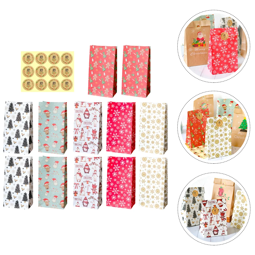 

Bagcandy Papergift Favor Treat Snack Cookiebags Party Holiday Present Wedding Cardboard Gifts Biscuit Bread Container Snowflake