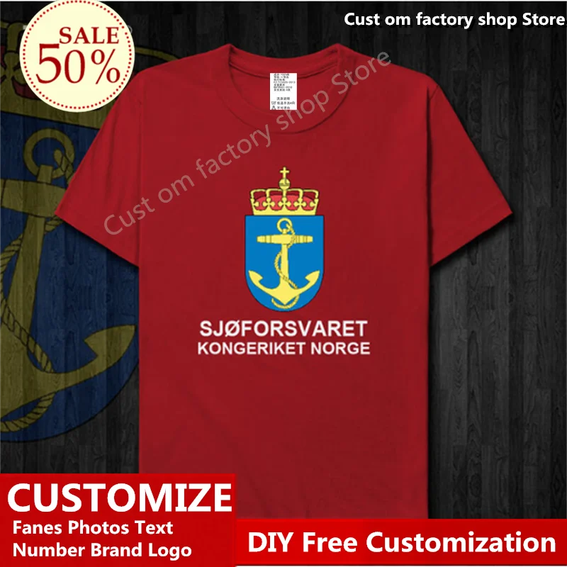 Футболка норвежского флота под заказ футболки для фанатов самодельная с именем и
