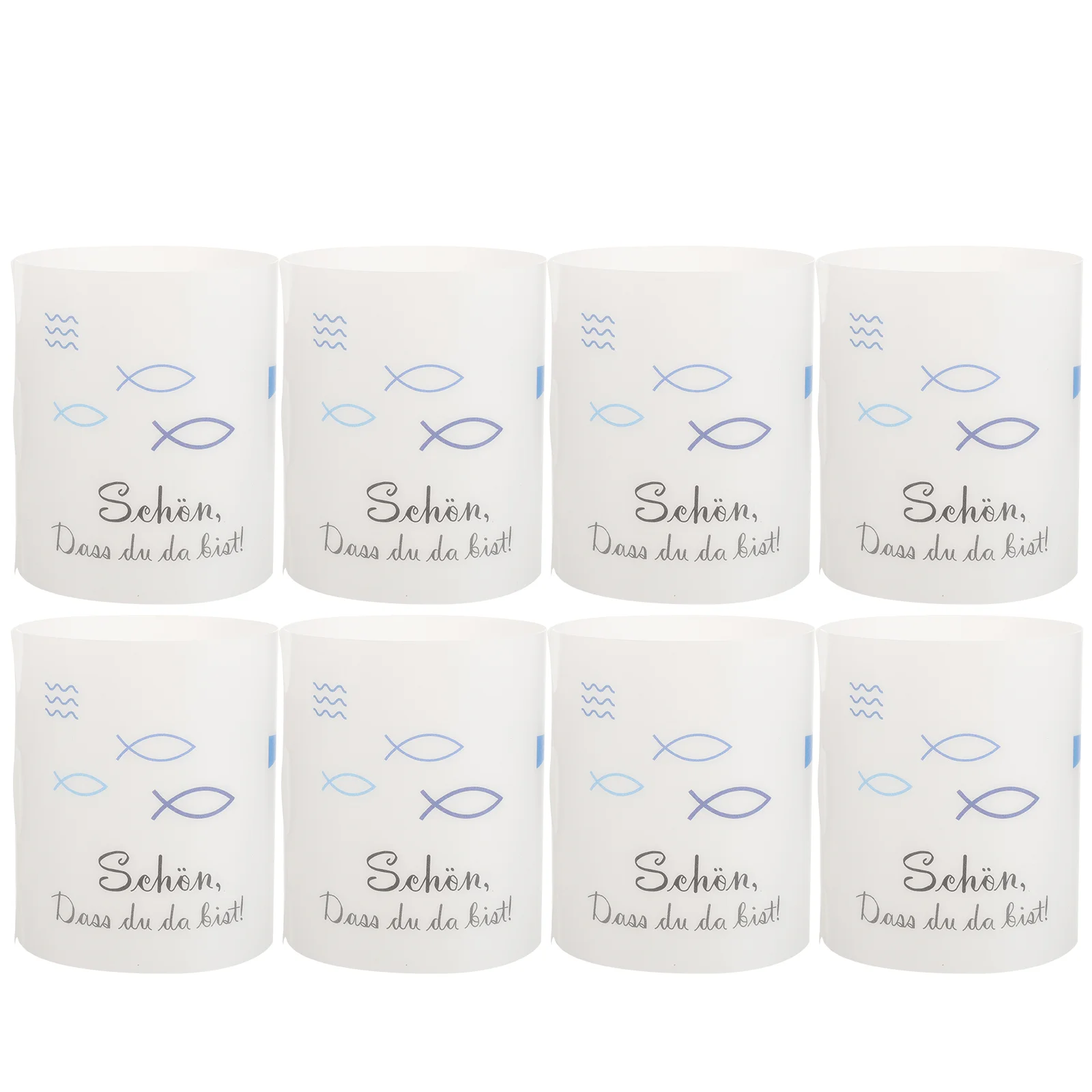 

8 Pcs Protective Cover Plastic Shades Desktop Cylinders Candles Windproof Protectors Open Ended Tube Covers