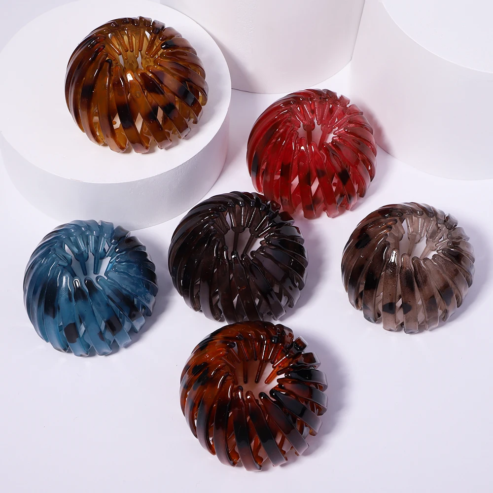 

Korean Style Hair Claw Clips Horsetail Buckle Hair Clips for Women Bird Nest Expanding Hair Accessories Matte Hairpins Bun