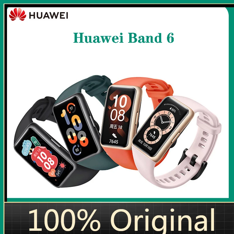 

Huawei Band 6 круглосуточный мониторинг здоровья/полноэкранный дисплей/2-недельный Срок службы батареи часов