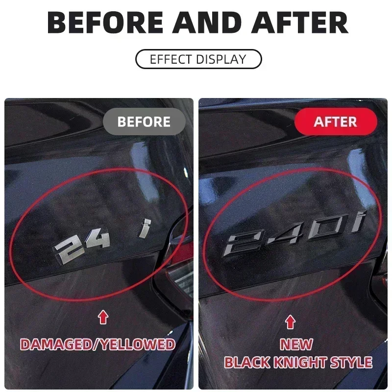 3D черные хромированные автомобильные буквы для BMW M 216i Series 225d 235i эмблема багажника