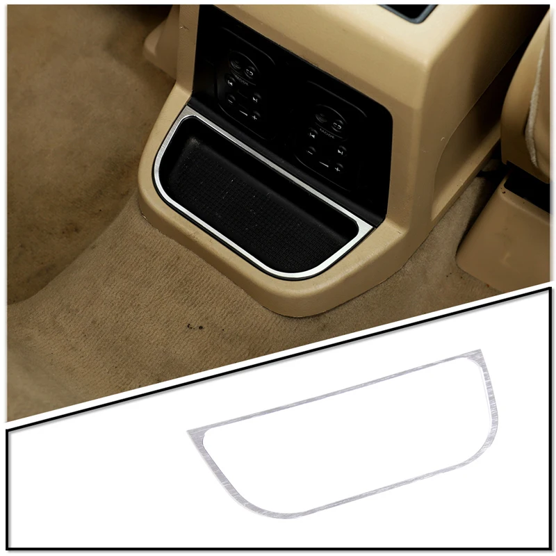 

Aluminum Alloy Car Armrest Box Rear Storage Compartment Frame Decorative Patch For Land Rover Freelander 2 2007 -2012 Accessorie