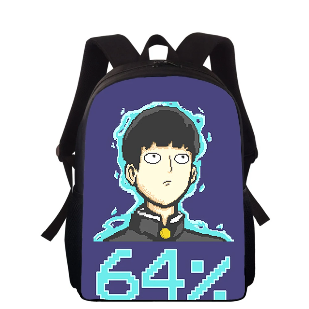 Mob Psycho 100 Anime 15” 3D Print Kids Backpack Primary School Bags for Boys Girls Back Pack Students School Book Bags