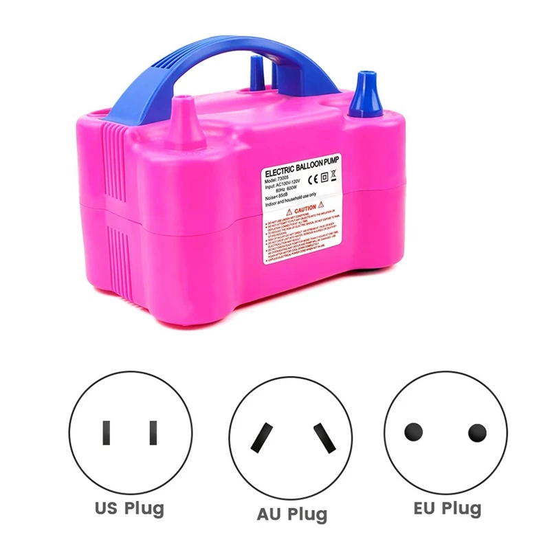 

Electric Air Balloon Pump, Portable Dual Nozzle Electric Balloon Inflator For Party Decoration