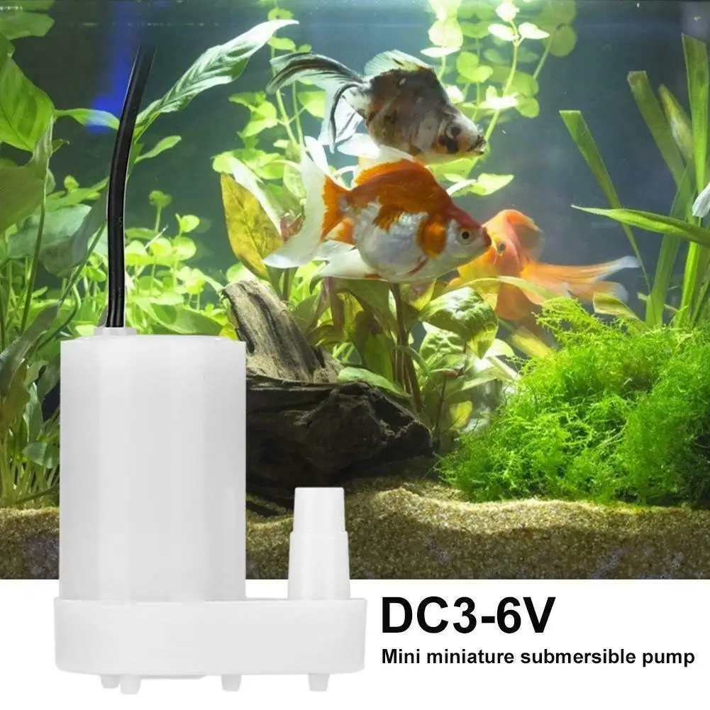 

Silent Mini Water Pump DC 3V 5V 6V 9V Solar charging plug DC Water Pump