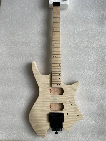 Совершенно новая гитара без головы, необработанная Профессиональная Гитара Luthier, набор «сделай сам», часть корпуса, шеи, моста, верхней гайки и накладки