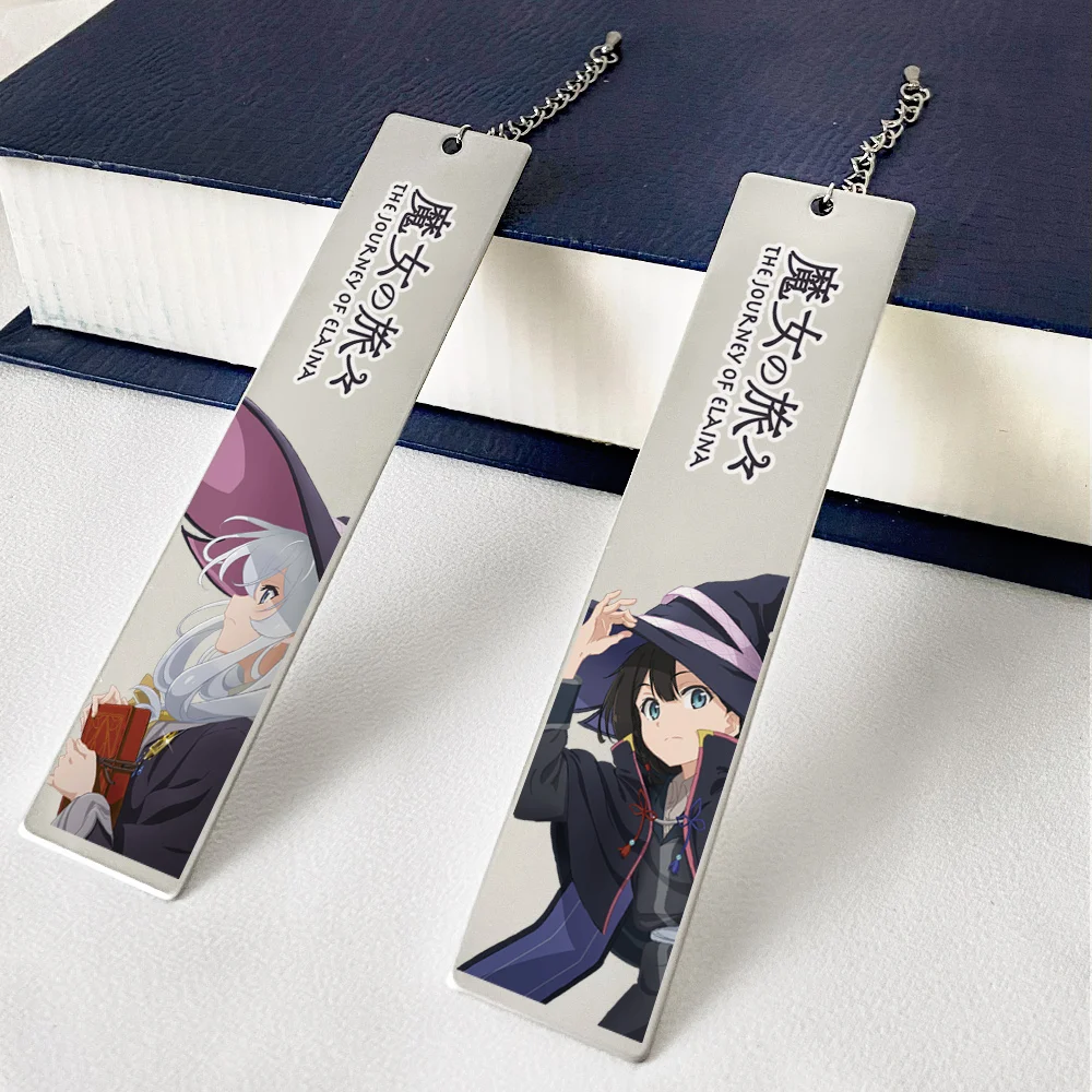 

Anime The Journey Of Elaina Stainless steel Bookmark Creative Bookmarks Stationery Accessories Figure 2190