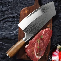 meat cleaver handmade chef 5cr15 steel chooping knife professional kitchen knives meat vege slicer sharp knife for kitchen