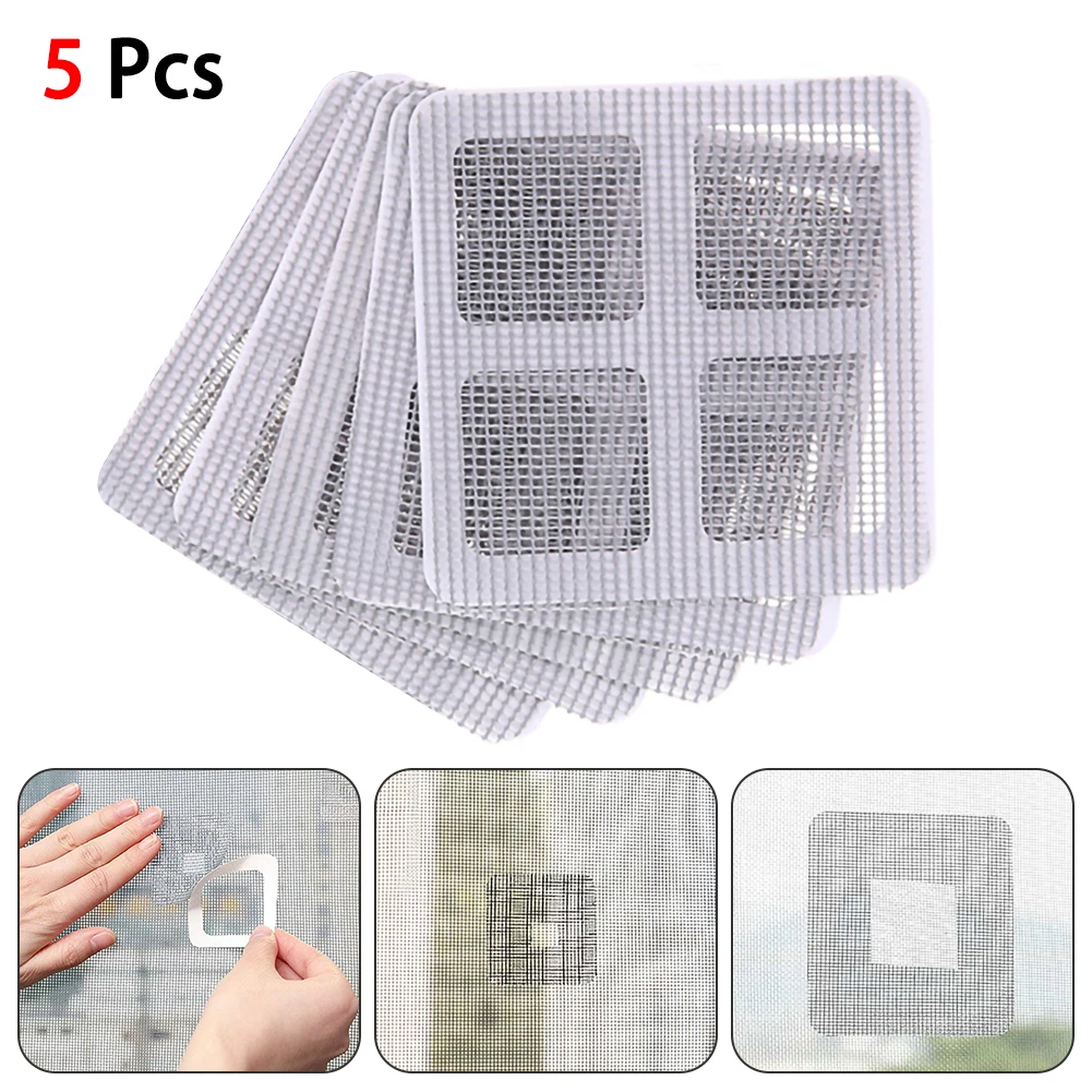

New 5Pcs Set Of Anti-mosquito Repair Stickers Durable Anti-Insect Fly Bug Door Window Mosquito Screen Repair Net Repair Patch