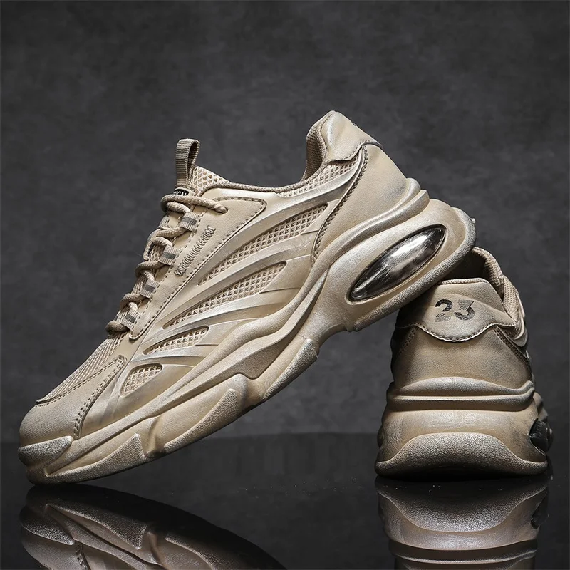 Кеды CYYTL Мужские дышащие кроссовки из кожи удобная повседневная обувь для бега и