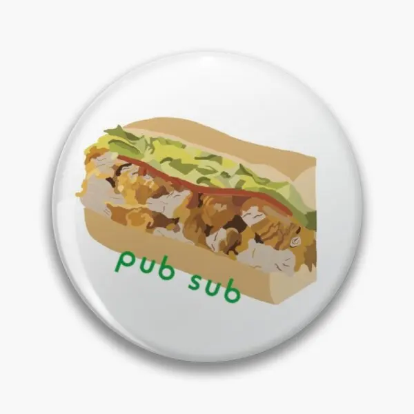 

Pub Sub Chicken Tender Pub Sub Soft Button Pin Women Clothes Jewelry Badge Cartoon Lover Metal Cute Gift Lapel Pin Hat Fashion