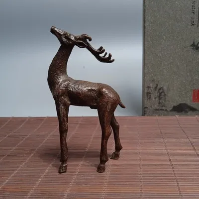 Античная бронза Sika олень украшение для дома | Дом и сад