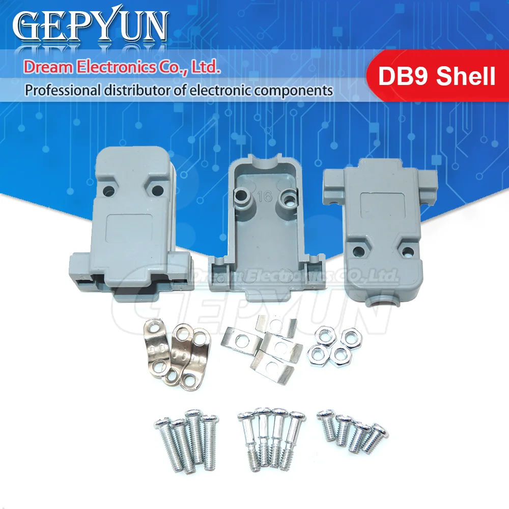 5 шт./лот DB9 DB15 DB25 DB37 пластиковая оболочка дБ серийная оболочка DB9 соединители